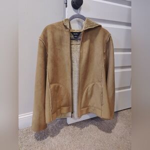 Aeros Women's Tan Shearling Jacket